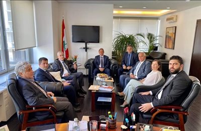 الوزير شرف الدين إستقبل رئيس وأعضاء الصندوق المركزي للمهجرين