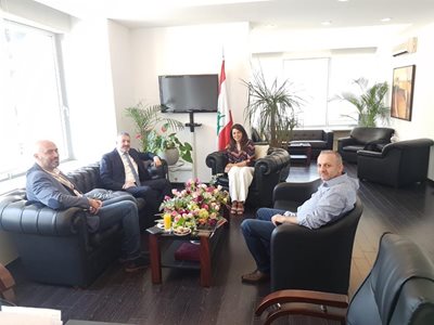 شريم استقبلت النائب جورج عطالله