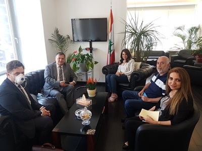 استقبلت الوزيرة شريم سفير بلغاريا والوزير السابق شكيب قرطباوي